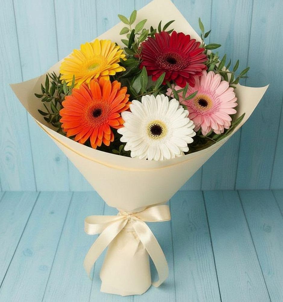 Букет цветов из: Герберы в Сокуре