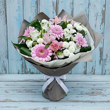 Букет цветов из:  Герберы, Альстромерии и Хризантемы в Сокуре