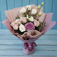 Букет цветов из:  Розы и Лизиантусы #REPLACE_PRED# Сокуре