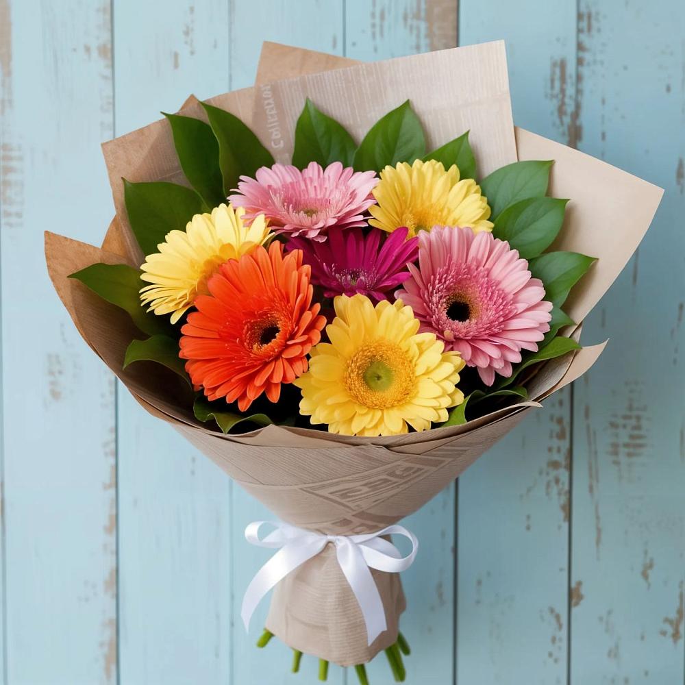 Букет цветов из: Герберы в Сокуре