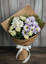 Букет цветов из:  Хризантемы и Розы в Сокуре