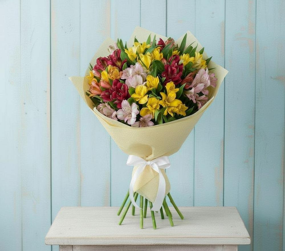 Букет цветов из: Альстромерии в Сокуре