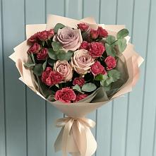 Букет цветов из:  Гвоздики и Розы #REPLACE_PRED# Сокуре