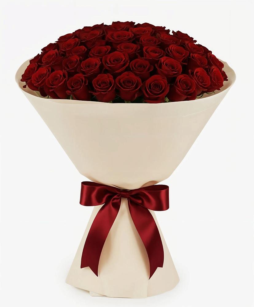 Букет 101 Бордовая роза Блэк Бакарра в Сокуре